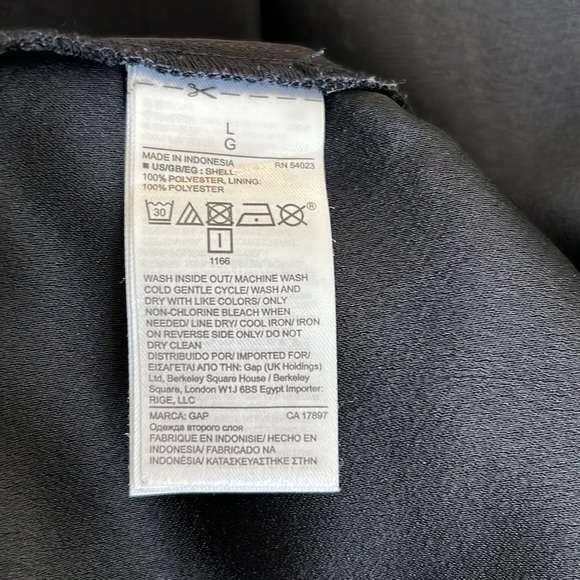 Gap Sleeveless Black Sheath Dress w/silver stud/bead detailing Size Large - Picture 7 of 7